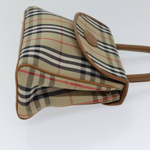 Burberrys Nova Check Hand Bag Canvas 2way Brown Auth yk11790 - Picture 3 of 16